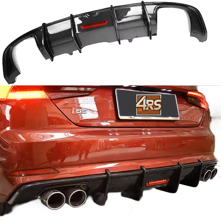 A5/S5 B9 Carbon Fiber Rear Diffuser (2017-2020)
