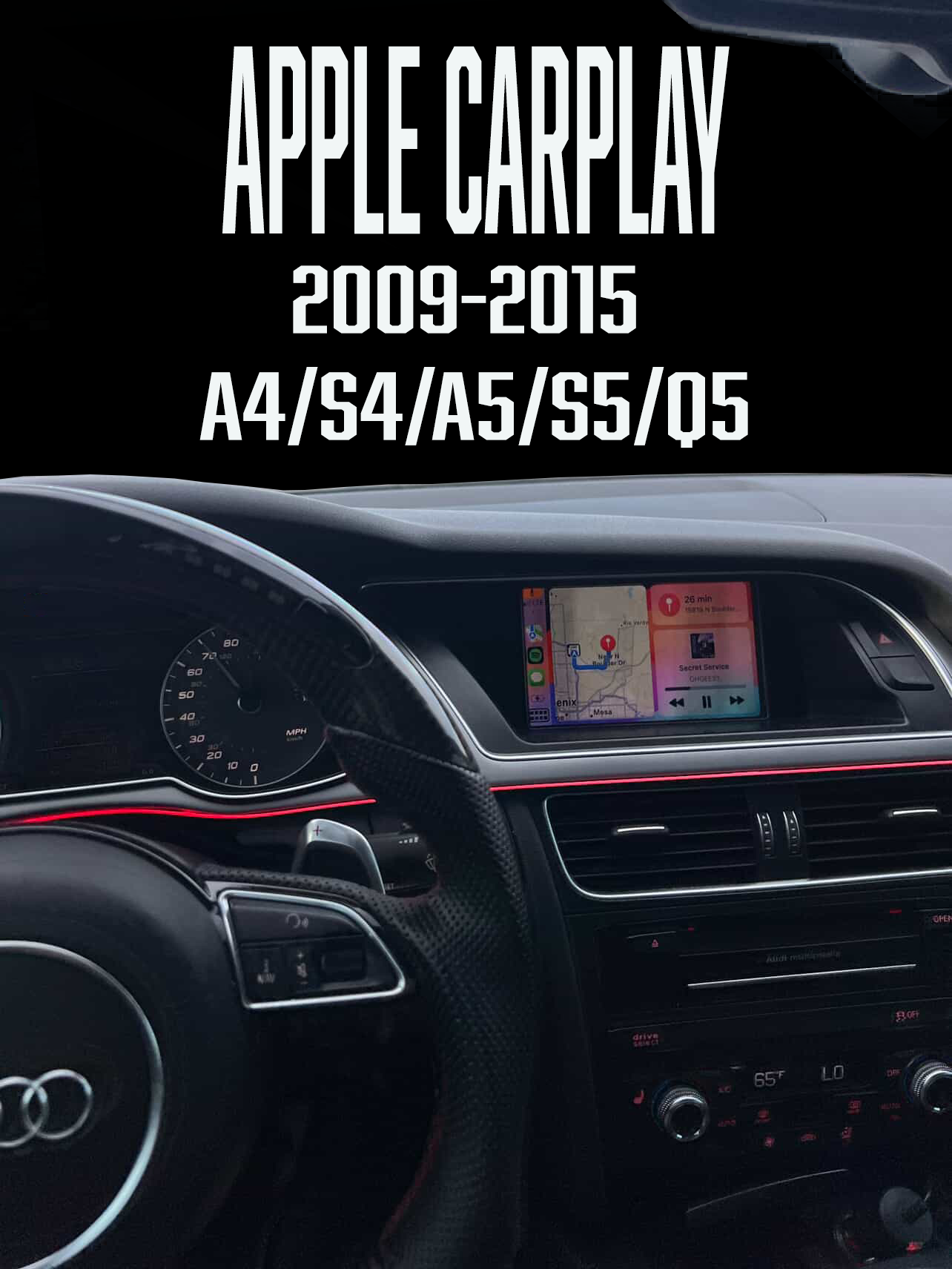Apple Carplay Update W/ Factory Screen B8/B8.5 A4-S4/A5-S5/Q5-SQ5 2009-2015