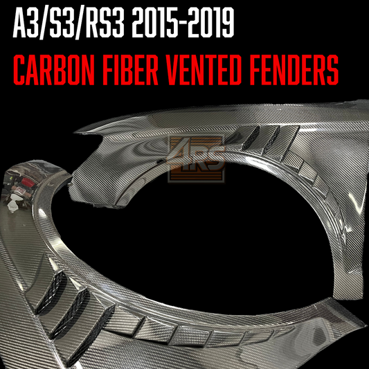 A3/S3/RS3 2015-2019 Carbon Fiber Vented Fenders