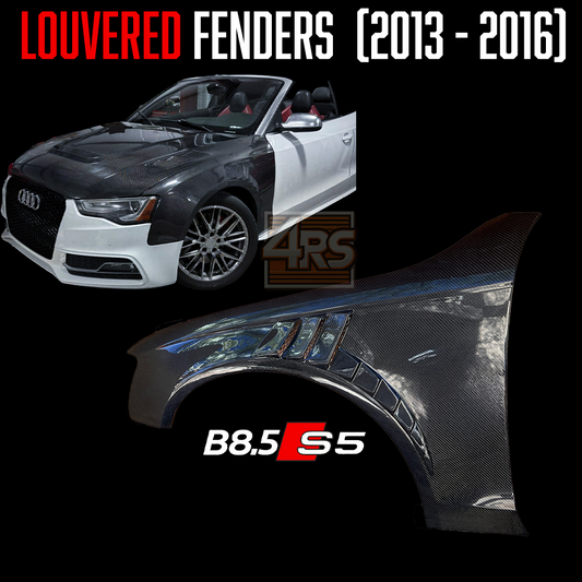 B8.5 S5 Vented Carbon Fiber Fenders (2013 - 2016)
