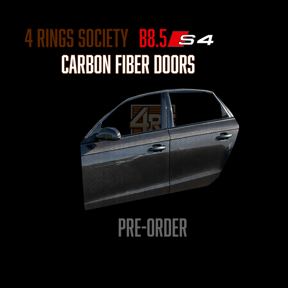 Carbon Fiber Doors Full Set – Audi B8.5 S4 (2013–2016)