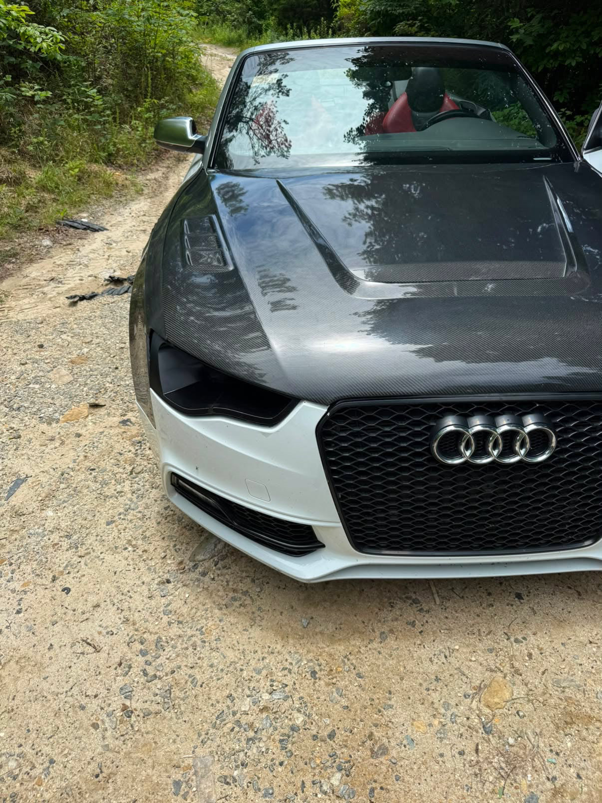 Audi B8/B8.5 S4/S5 Carbon Fiber Headlight Intake / Headlight Delete (2009–2016)