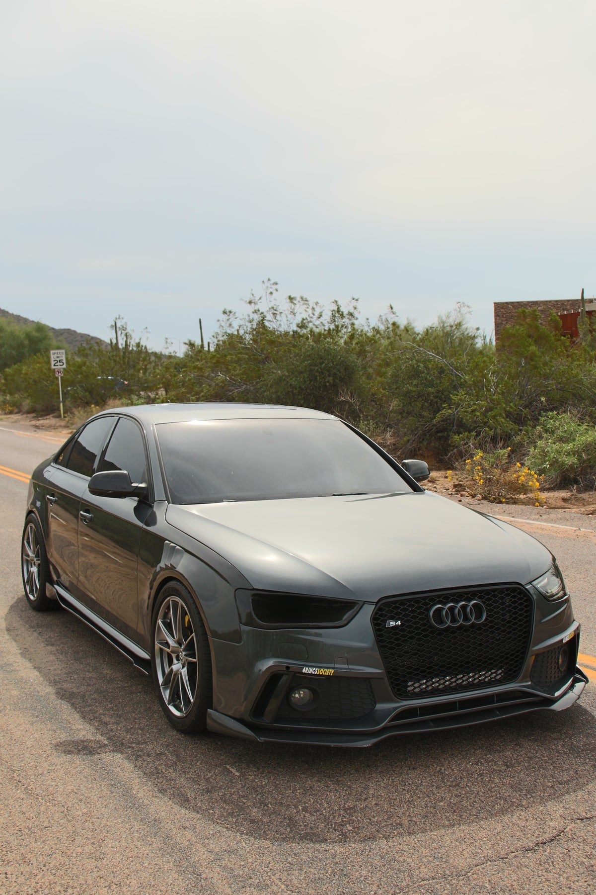 Audi B8.5 S4/S5 Carbon Fiber Headlight Intake / Headlight Delete (2013–2016)