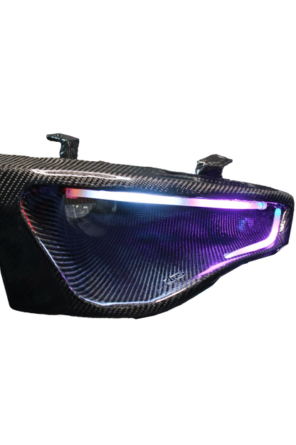 Audi B8.5 S4/S5 Carbon Fiber Headlight Intake / Headlight Delete (2013–2016)