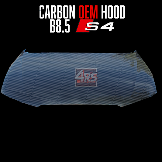 4RS OEM A4/S4 B8.5 Carbon Fiber Hood (2013-2016)