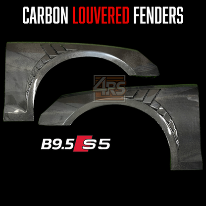 4RS B9.5 A5/S5 Carbon Fiber Vented Fenders