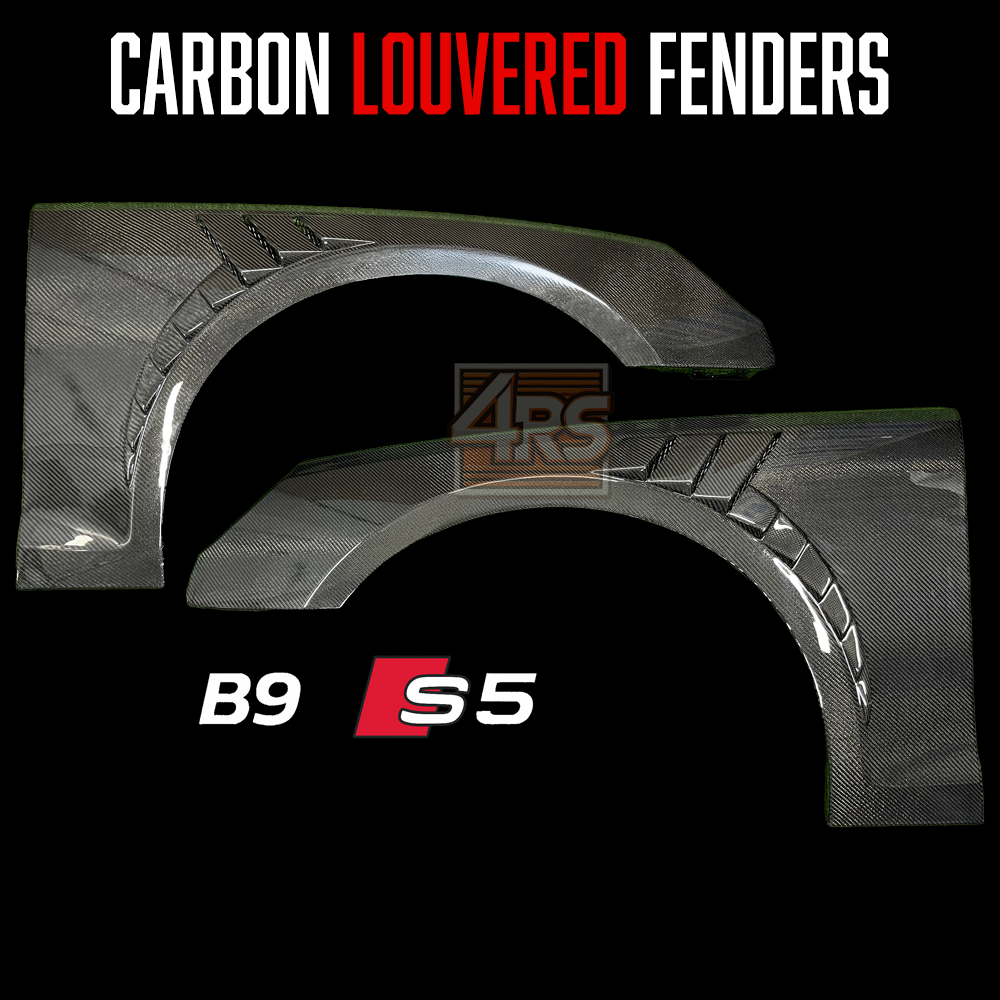 4RS B9 A5/S5 Carbon Fiber Vented Fenders