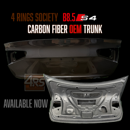 OEM B8.5 s4 Trunk- CARBON FIBER (2013-2016)