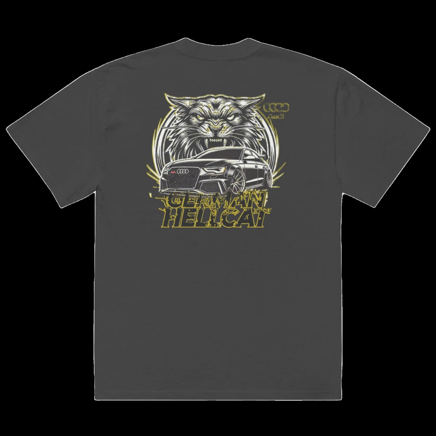 Oversized faded "German Hellcat" T-shirt