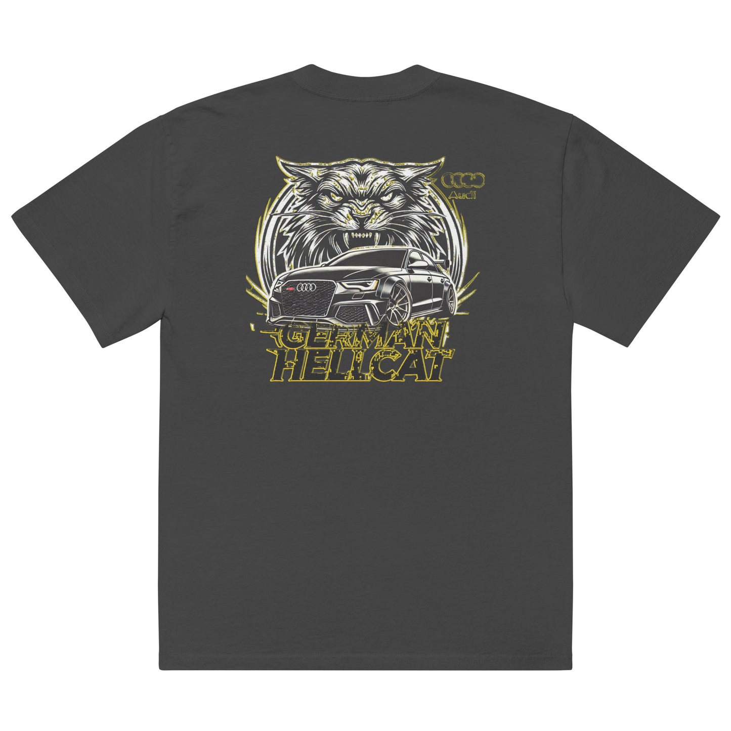 Oversized faded "German Hellcat" T-shirt