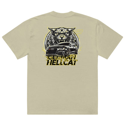 Oversized faded "German Hellcat" T-shirt