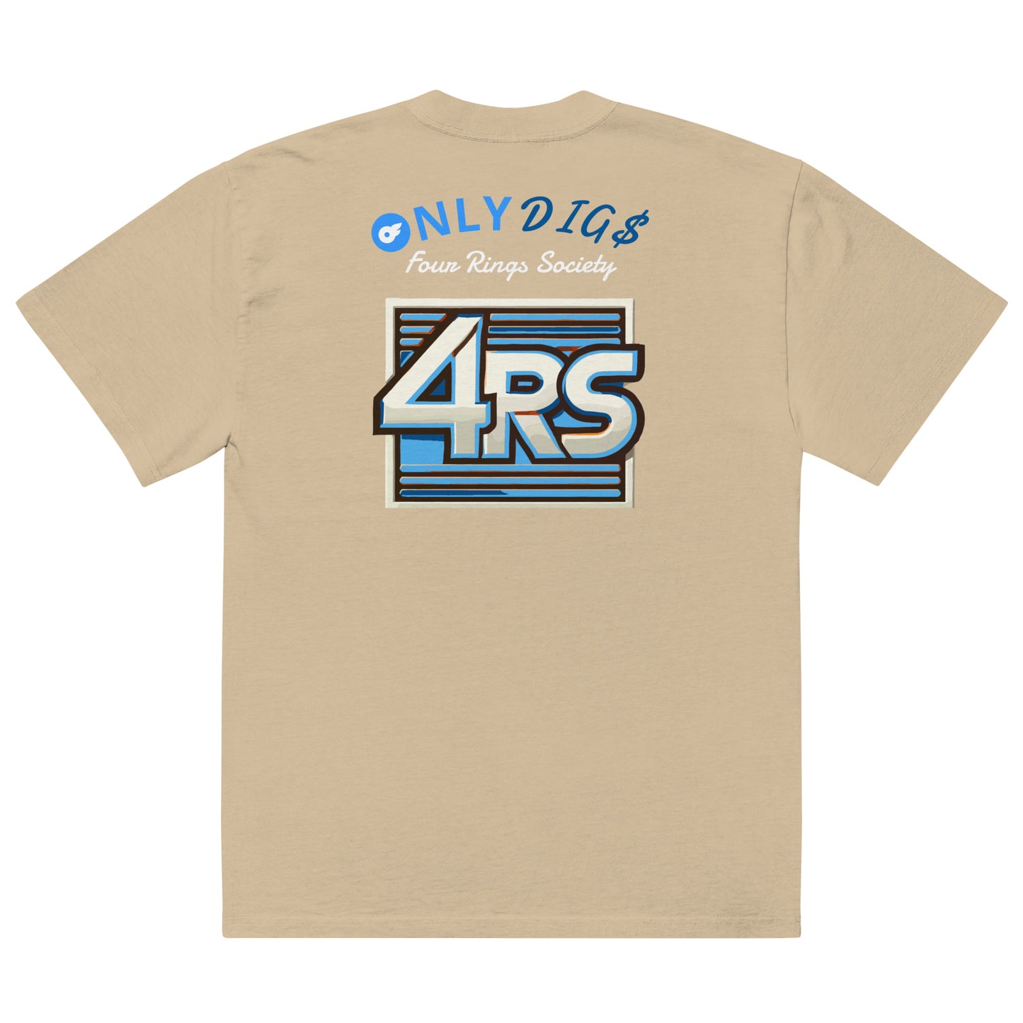 Oversized faded "Only Dig$" t-shirt