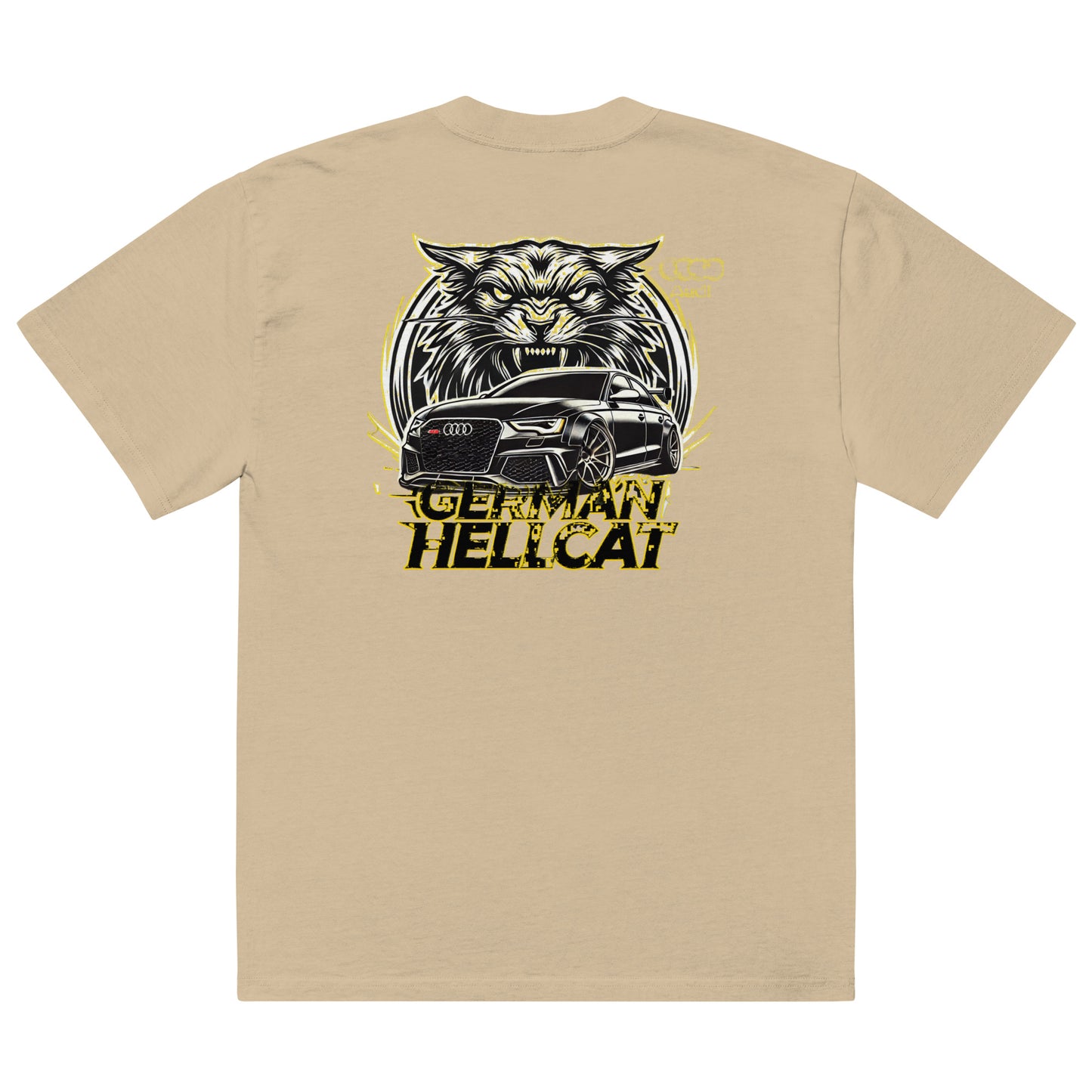 Oversized faded "German Hellcat" T-shirt