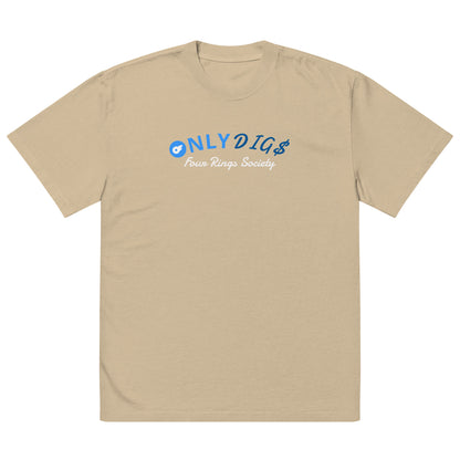 Oversized faded "Only Dig$" t-shirt